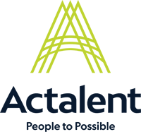 Actalent logo with tagline: People to Possible