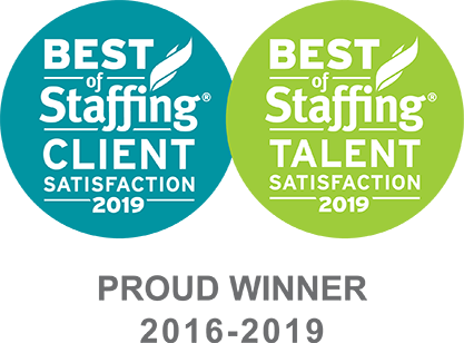 Aerotek remporte en 2019 le prix Best Of Staffing pour la satisfaction clientèle et talents.