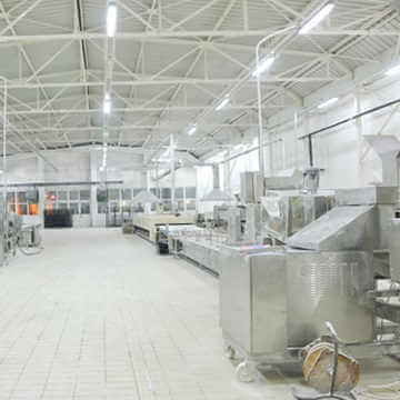 Equipment in a bakery food production facility