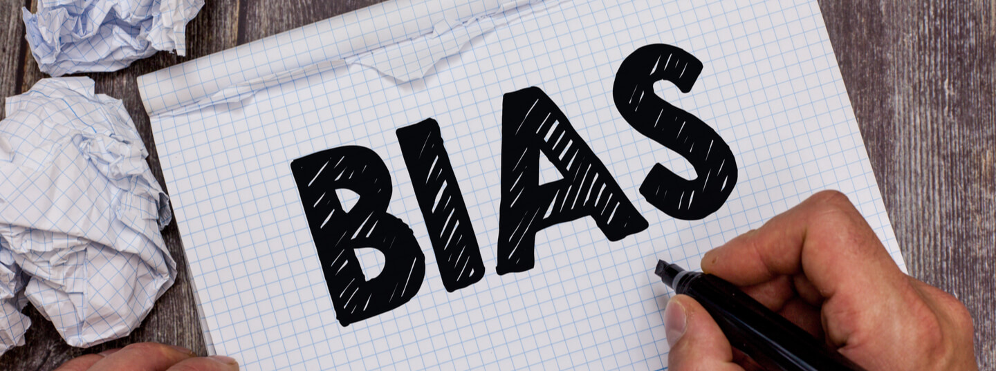 image of the word bias